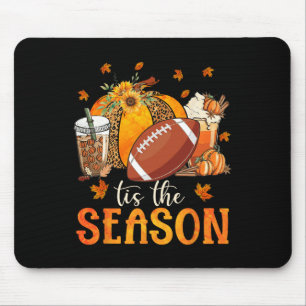 Tapis De Souris Saison Football et saison Citrouille Automne Vi