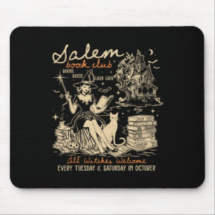 Tapis De Souris Salem Book Club Witches Witchy Witch Saison Éffray