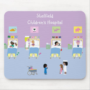 Tapis De Souris Salle d'hôpital d'enfants personnalisable