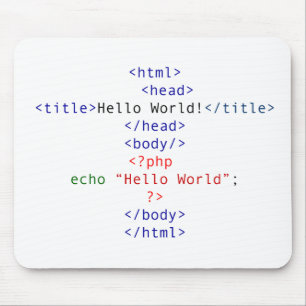 Tapis De Souris Salutation de PHP de geek