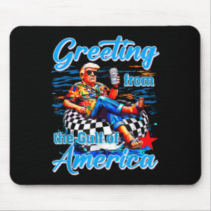 Tapis De Souris Salutation Du Golfe Des États-Unis Trump