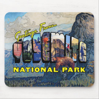 Tapis De Souris Salutations de parc national de Yosemite