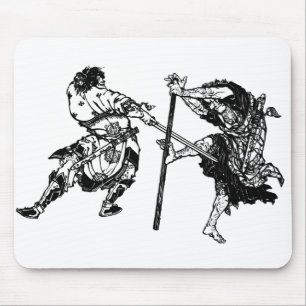 Tapis De Souris Samouraïs 1 de manga de Hokusai