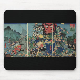 Tapis De Souris Samouraïs à la peinture de guerre circa 1800's