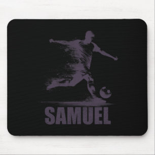 Tapis De Souris Samuel Football Garçons Personnalisé Prénom Samuel