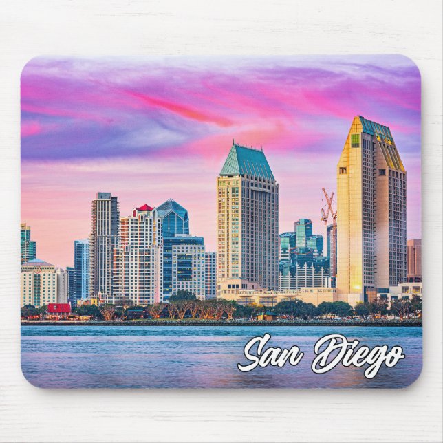 Tapis De Souris San Diego, Californie, États-Unis (Devant)