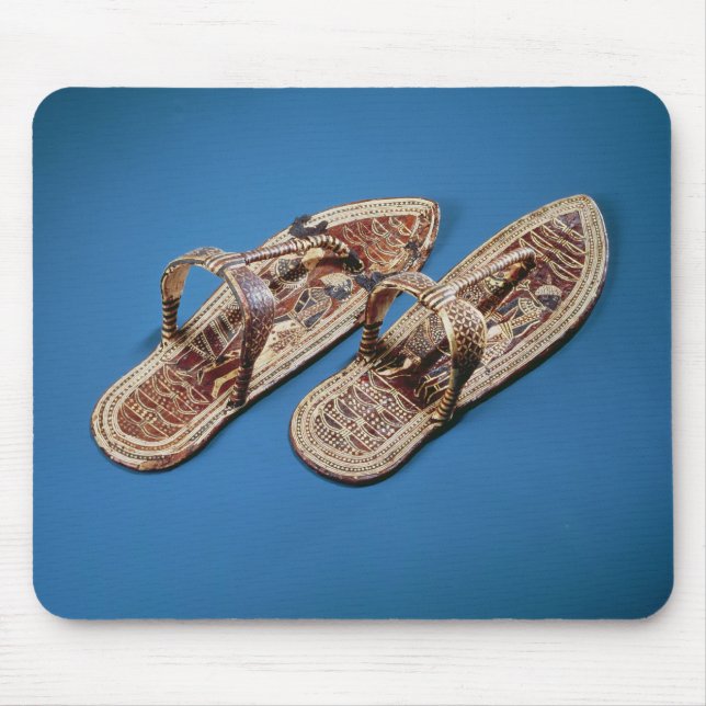 Tapis De Souris Sandales, tombe de Tutankhamun, nouveau royaume (Devant)