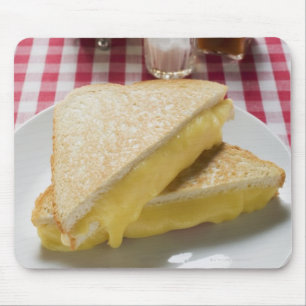 Tapis De Souris Sandwichs grillés à fromage de plat, vinaigre,