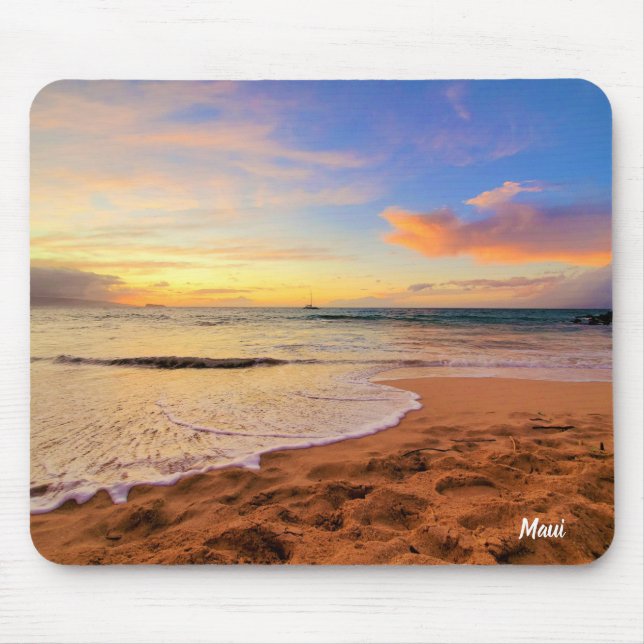 Tapis De Souris Sandy Beach et Sunset (Devant)
