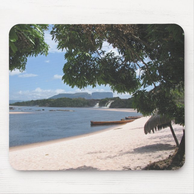 Tapis De Souris Sandy Beach Venezuela Jungle Paysage (Devant)