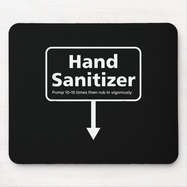 Tapis De Souris Sanitizer à main pour hommes - Amusant Adulte Noël (Devant)
