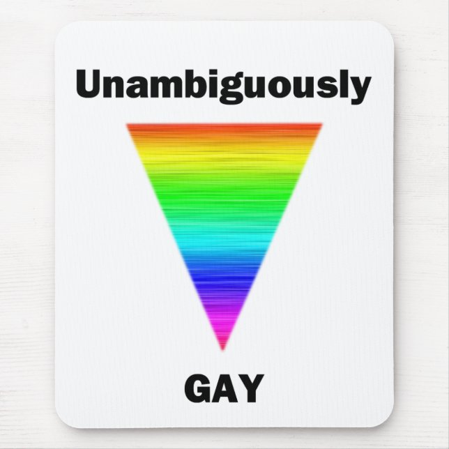 Tapis De Souris Sans ambiguïté Gay (Devant)