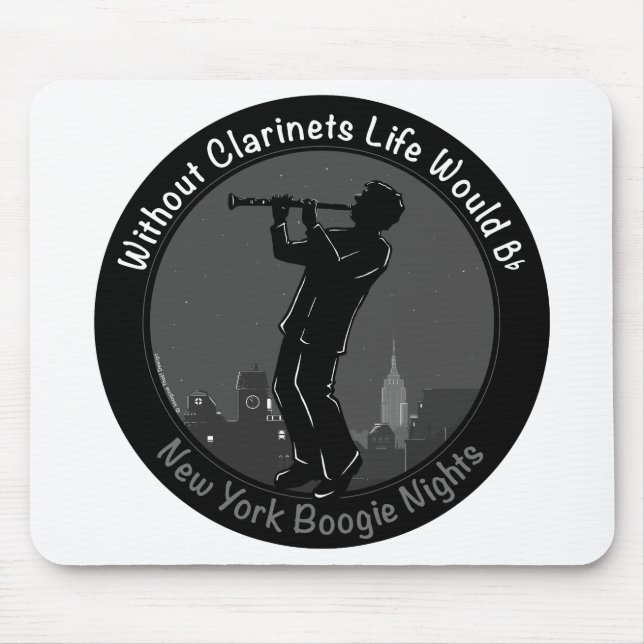 Tapis De Souris Sans Clarinets, La Vie Serait Plate (Devant)