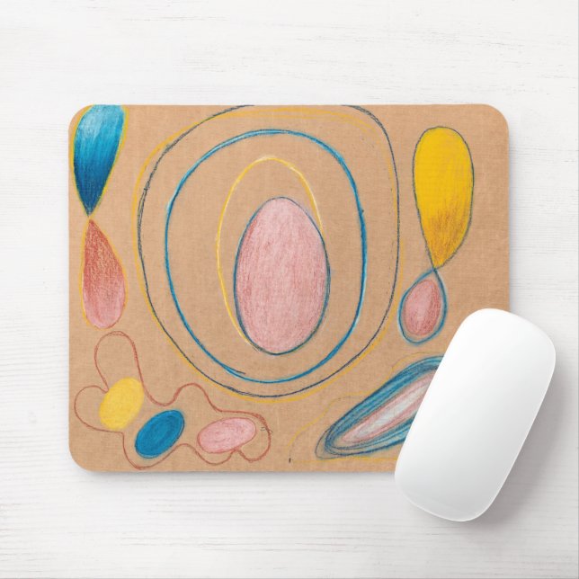 Tapis De Souris Sans titre, 1908 par Hilma af Klint (Avec souris)