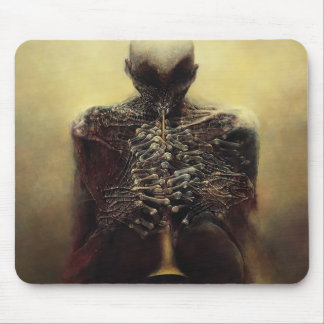 Tapis De Souris Sans titre (La Flûtiste) par Zdzislaw Beksinski