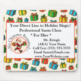 Tapis De Souris  Santa Claus Business Card Holiday Magic