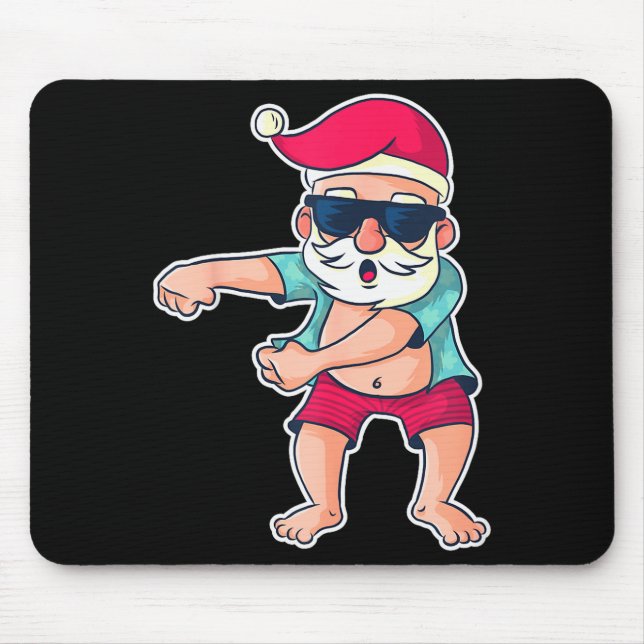 Tapis De Souris Santa Claus Floss Dance Christmas X-mas Gift  (Devant)
