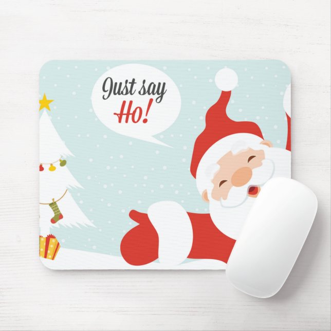Tapis De Souris Santa Claus - juste dire go (Avec souris)