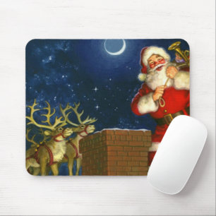 Tapis De Souris Santa Claus on the roof