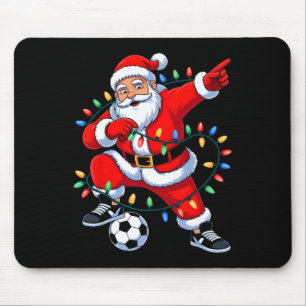 Tapis De Souris Santa Dabant Lumières Xmas Football Noël Garçons M