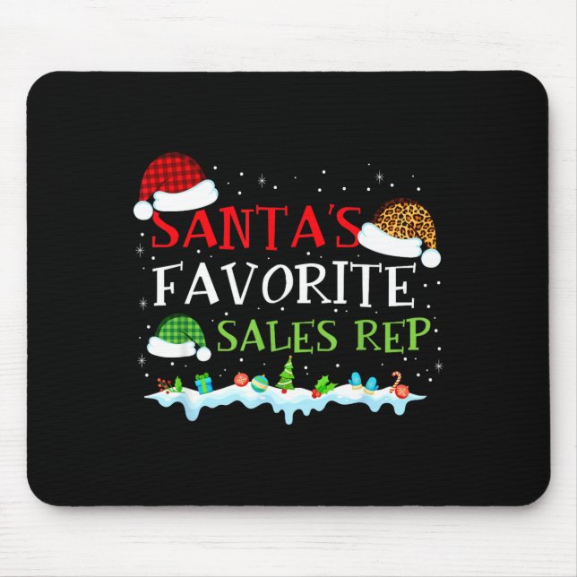 Tapis De Souris Santa's Favorite S Rep Fun Christmas  (Devant)