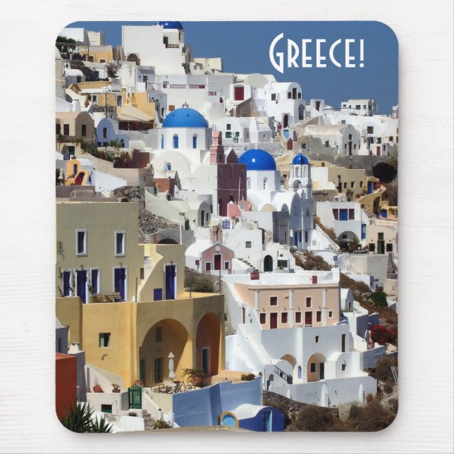 Tapis De Souris Santorini, Grèce (Devant)