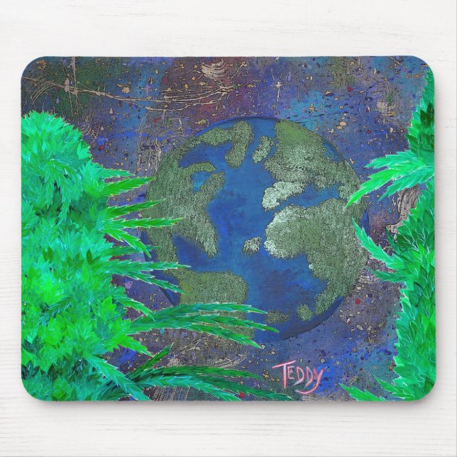 Tapis De Souris "Sarclez l'art @TeddyArt du monde" Mousepad 2012 (Devant)
