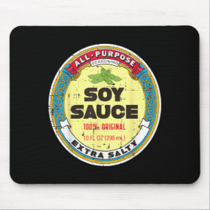 Tapis De Souris Sauce soja Halloween Costume de nourriture drôle p