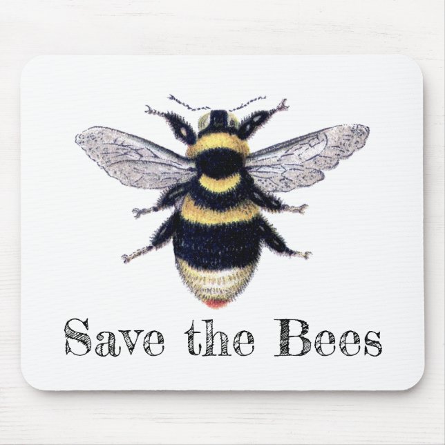 Tapis De Souris Sauvez les abeilles (Devant)