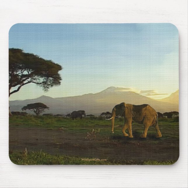 Tapis De Souris Savannah Mousepad, Eléphante Africaine (Devant)