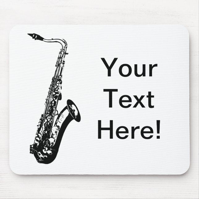 Tapis De Souris Saxophone personnalisé (Devant)