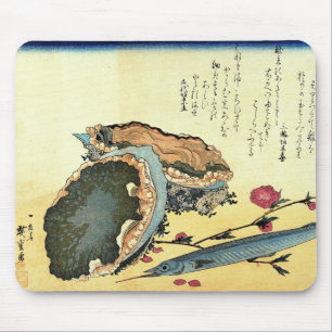 Tapis De Souris Sayori & Awabi (Halfbeak, Abalone) Poisson Hiroshi