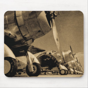 Tapis De Souris SBD Dauntlesses de Douglas d'avions de la deuxièm
