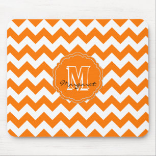 Tapis De Souris SC Chevron Mouse Pad-Orange et Blanc