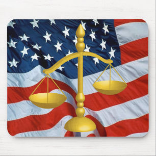 TAPIS DE SOURIS SCALES OF LAW AND JUSTICE