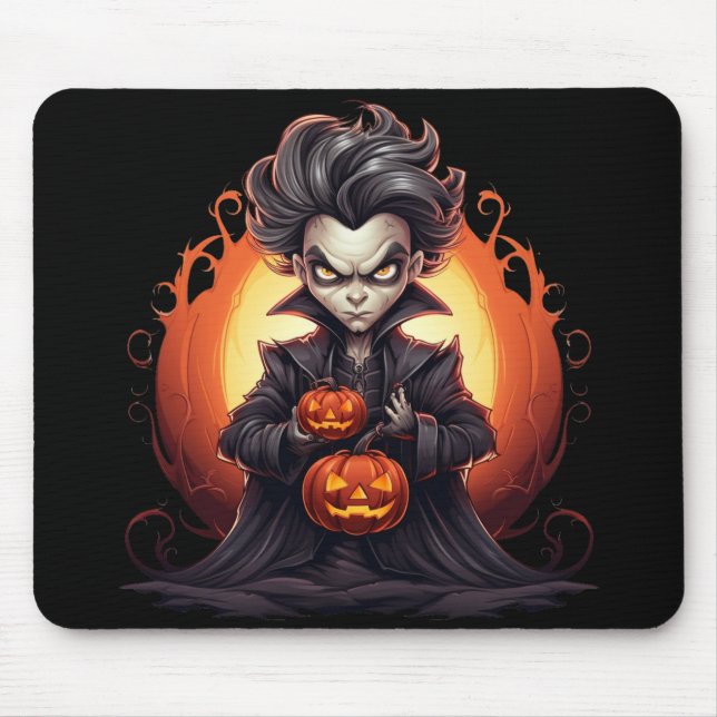 Tapis De Souris Scary Halloween Vampire (Devant)