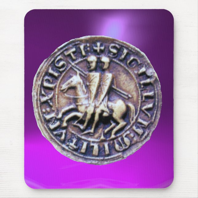 Tapis De Souris SCEAU DU MODÈLE DE CHEVALIERS violet (Devant)