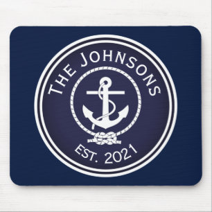 Tapis De Souris Sceau nautique Ancre
