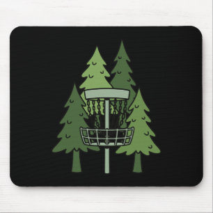 Tapis De Souris Scène de golf de disque drôle de forêt Sketch 