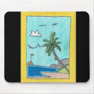 Tapis de souris Scène de plage
