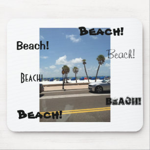 Tapis De Souris Scène de plage sur la souris