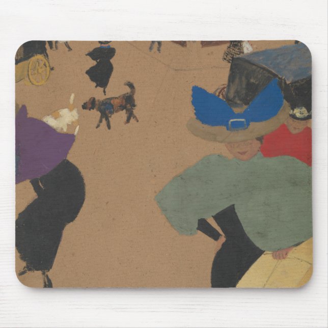 Tapis De Souris Scène de rue à Paris (Devant)