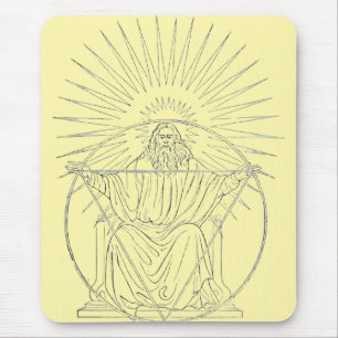 Tapis De Souris scène médiévale du Christ Roi