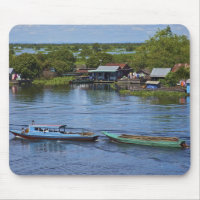 Scène rurale, lac Tonle Sap, Siem Reap, Angkor,