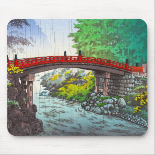 Tapis De Souris Scène sacrée de Japonais de pont de Tsuchiya