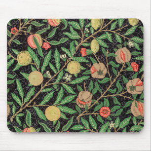 Tapis De Souris Schéma floral de la grenade à fruits William Mor