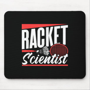 Tapis De Souris Scientifique Raquette Amoureux Match Badminton Jou