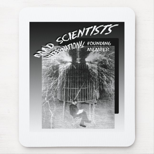 Tapis De Souris Scientifiques fous Tesla International-Nicola (Devant)