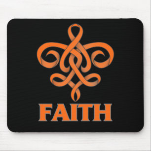 Tapis De Souris Sclérose en plaques Faith Fleur de Lis Ribbon
