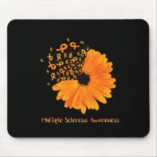 Tapis De Souris Sclérose Sensibilisation Fleur de ruban Ms Hope Fi